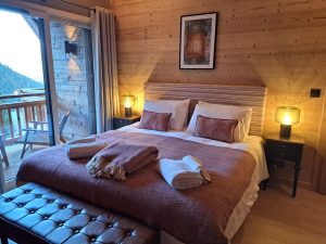 A chalet bedroom