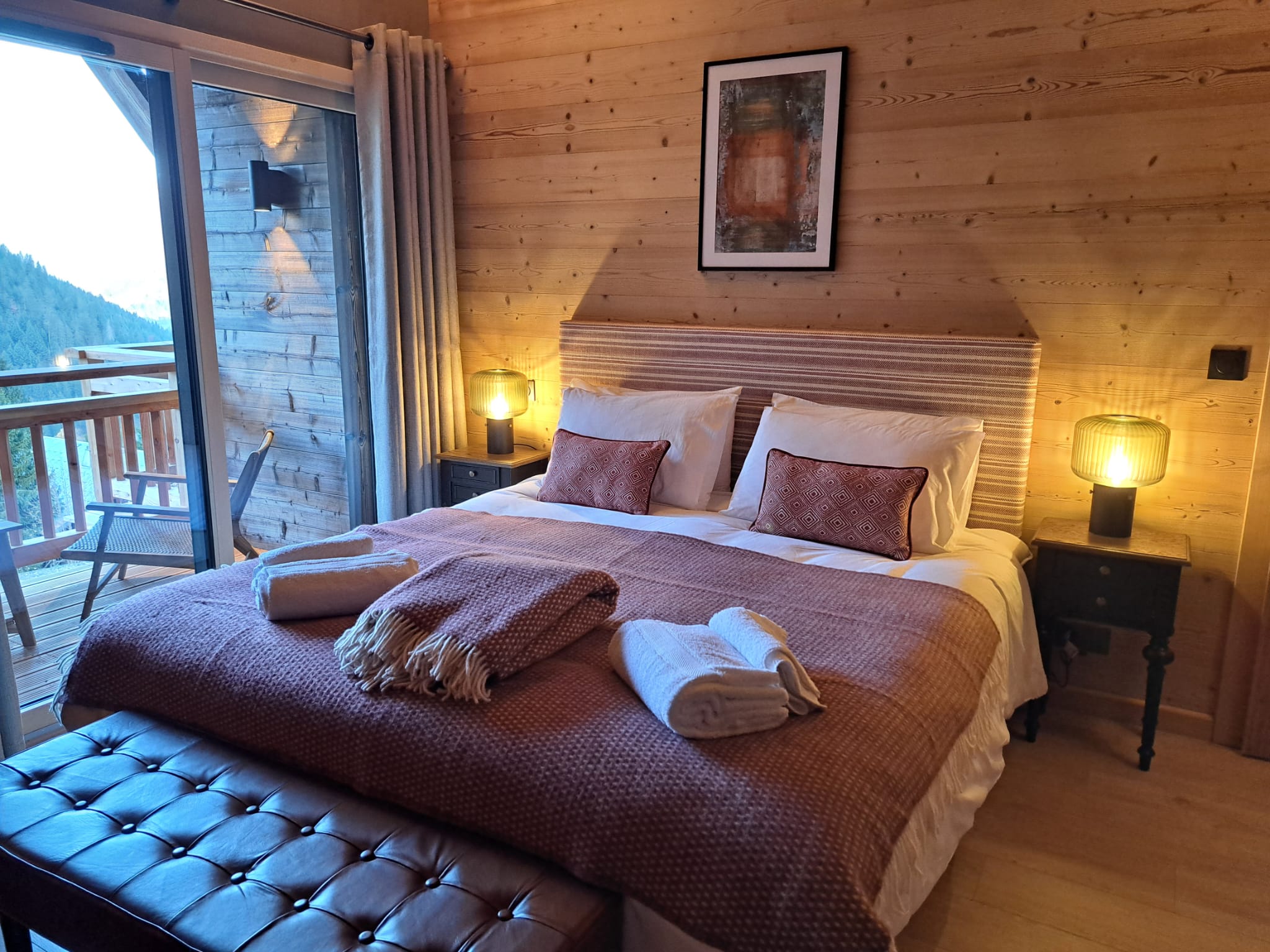 A chalet bedroom