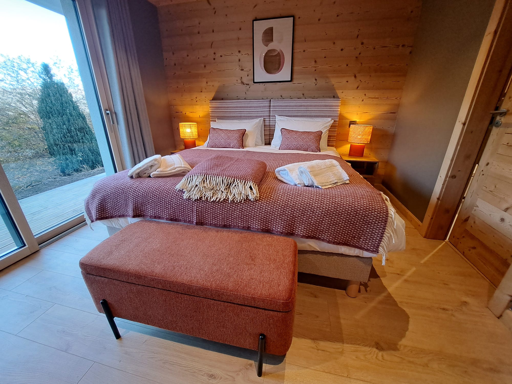 A chalet bedroom