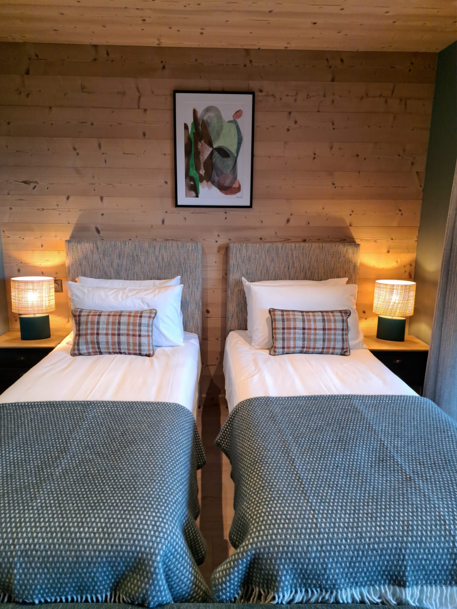 A chalet bedroom