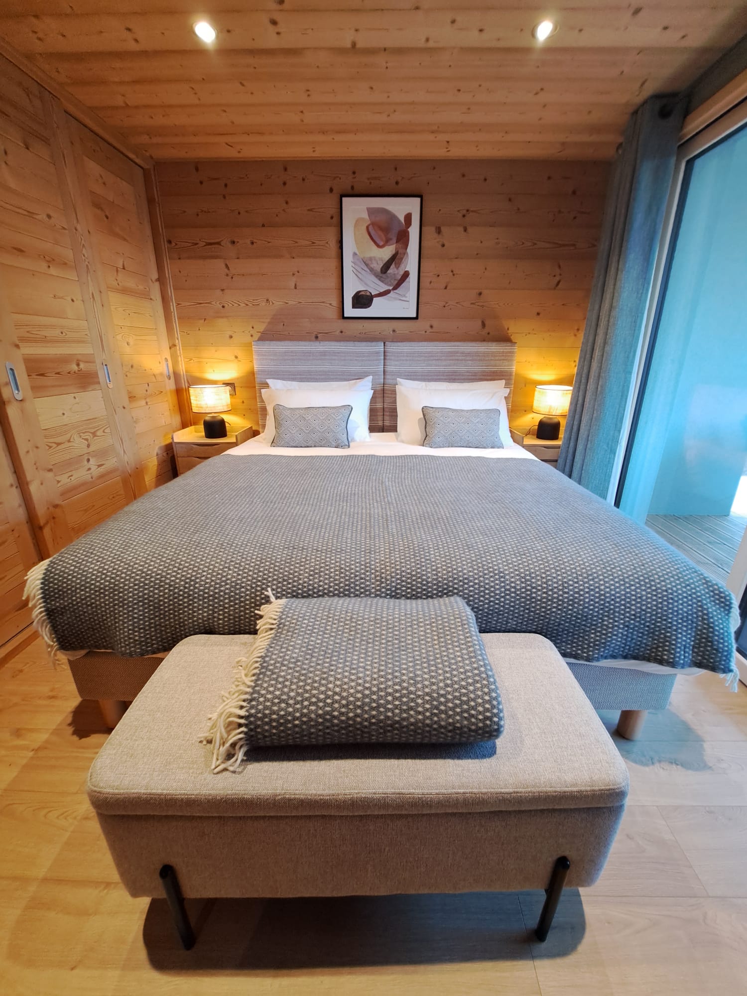 A chalet bedroom
