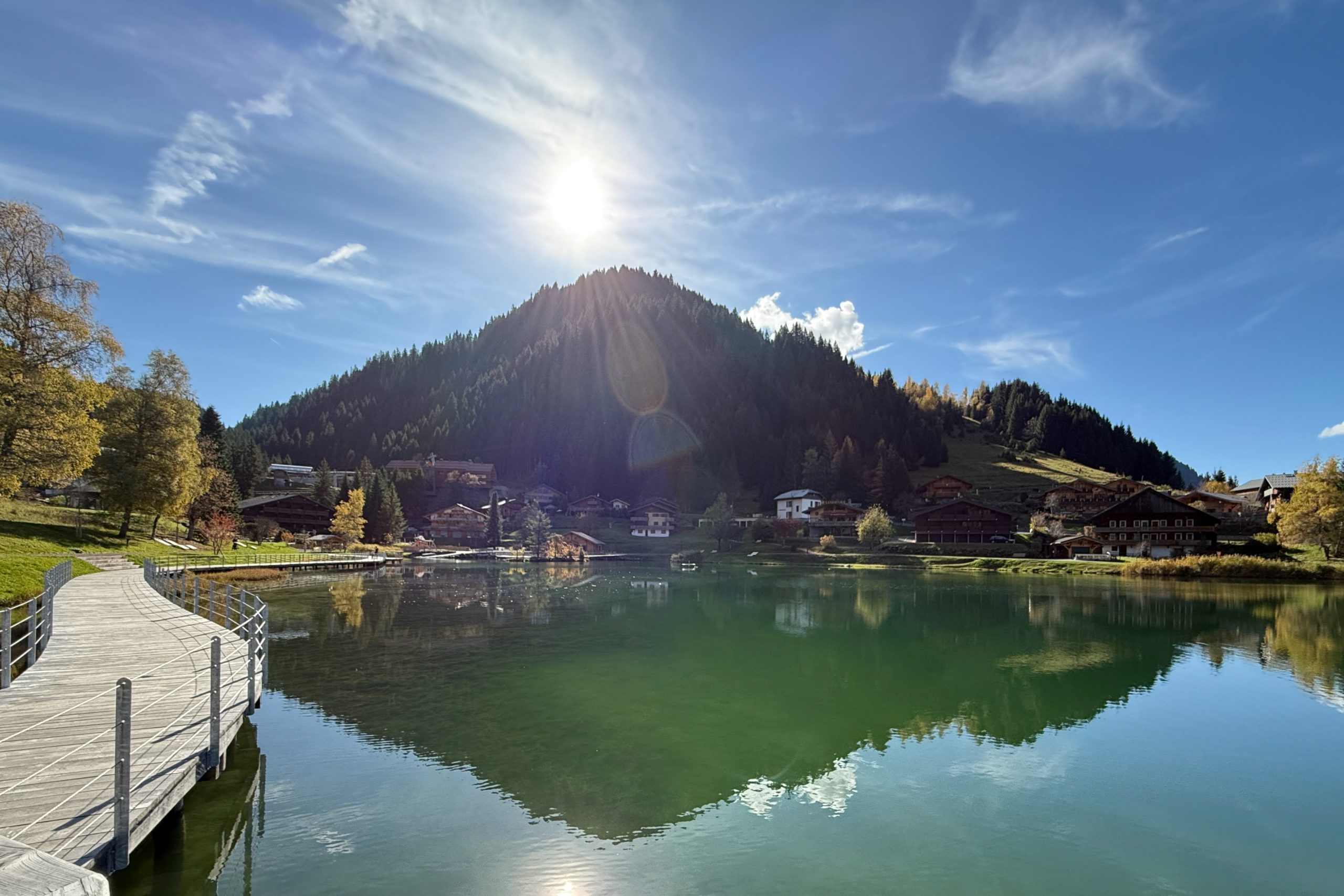 View of Lake Vonnes in the Autumn